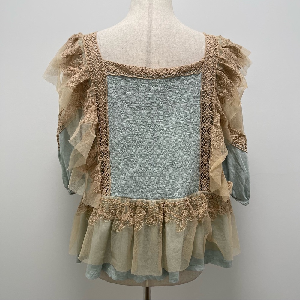 Anthropologie Forever That Girl Boho Peplum Princess Top - Picture 10 of 15